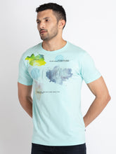 Mens Printed Round Neck T-Shirt